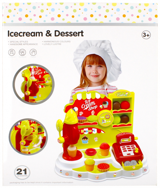 Zestaw do zabawy Mega Creative Icecream & Dessert 21 element (5903246447606) - obraz 1