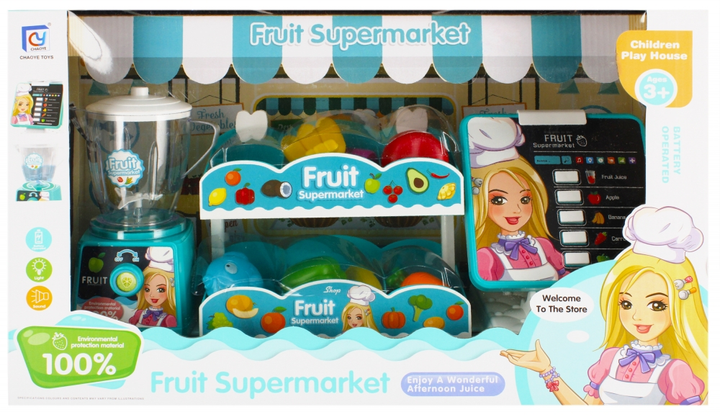 Zestaw do zabawy Mega Creative Fruit Supermarket + z blenderem (5908275179078) - obraz 1