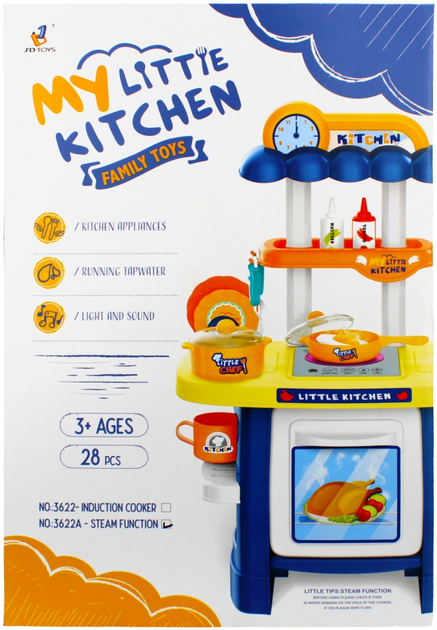 Zestaw kuchenny Mega Creative My Litlle Kitchen Family Toys z akcesoriami 28 elementów (5908275186212) - obraz 1