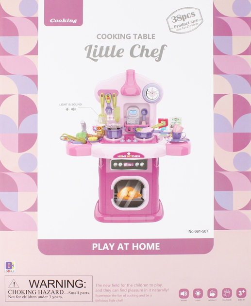 Кухонний набір Mega Creative Little Chef Steam and Water з аксесуарами 38 предметів (5904335853322) - зображення 1