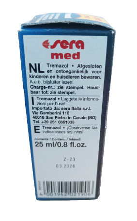 Ліки для риб проти черв'яків Sera Med Professional Tremazol на 375 - 500 л 25 мл 21906 - зображення 4