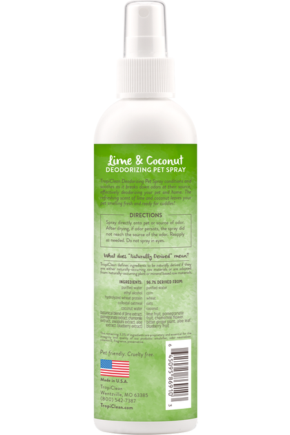 Парфюм для собак и котов TropiClean Lime & Coconut 236 мл 869103 - изображение 2