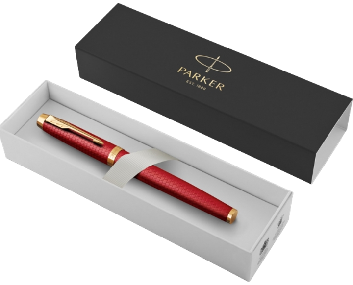 Ручка пір'яна Parker IM Premium Red & Gold Fountain Pen with Chrom Синя (3026981436505) - зображення 1