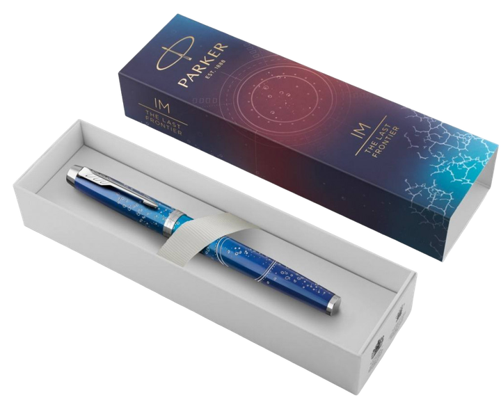 Pióro wieczne Parker IM Premium Navy Blue Fountain Pen with Chrom Niebieskie (3026981528590) - obraz 1