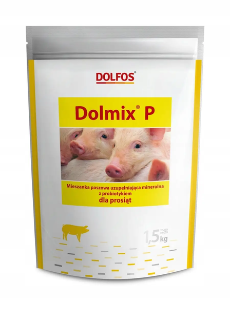 Премікс для поросят Dolfos (Дольфос) Dolmix P віком до 12 тижнів, 1.5 кг - Фото 1 Премікс для поросят Dolfos (Дольфос) Dolmix P віком до 12 тижнів, 1.5 кг - зображення 1