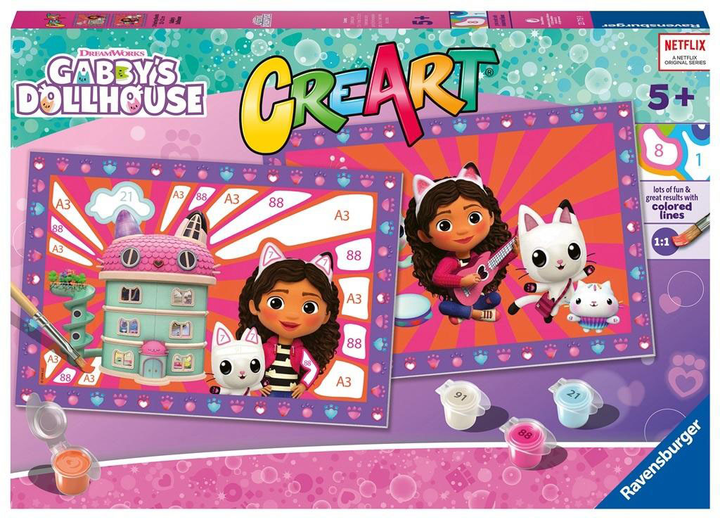 Набір для малювання Ravensburger CreArt Gabby's Dollhouse (4005556237159) - зображення 1