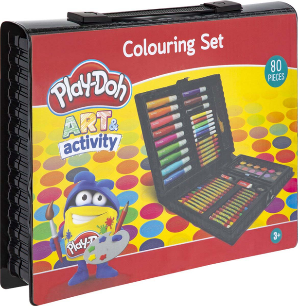 Набір для малювання Hasbro Play-Doh Art Activity Colouring 80 предметів (8715427086323) - зображення 1