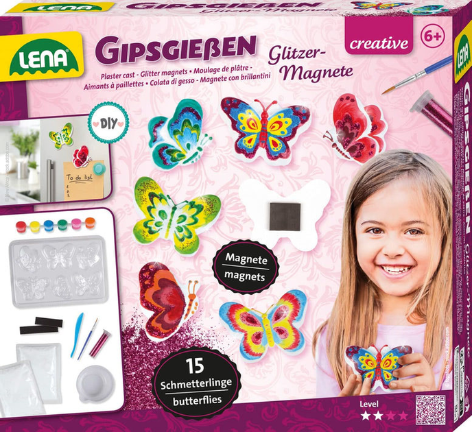 Zestaw kreatywny Lena DIY Glitter Magnets (4006942890903) - obraz 1