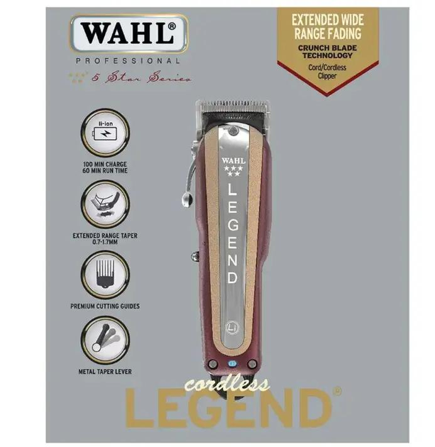 Профессиональная стрижечная машинка Wahl Cordless Legend 08594-016 Беспроводная - изображение 2