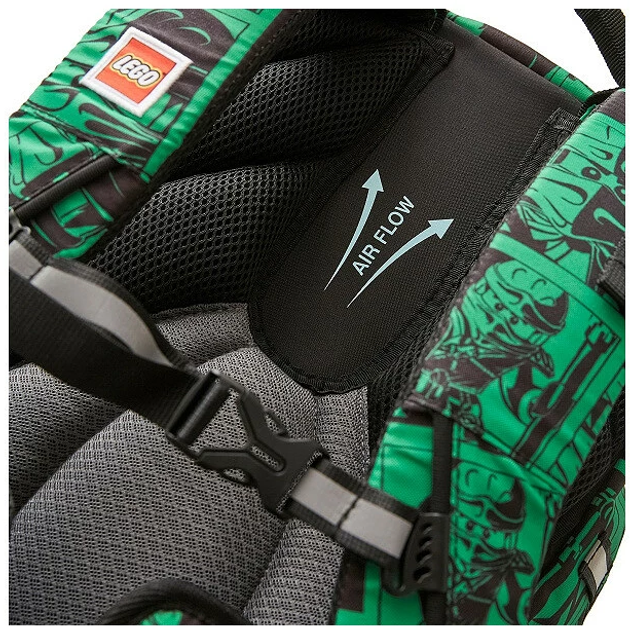 Zestaw szkolny Lego School Optimo Plus Ninjago Green Plecak + Torba sportowa (5711013098131) - obraz 7