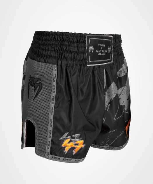 Шорты для тайского бокса Venum S47 Muay Thaï Short Black Orange (VENUM-05028-112-L) - Фото 3 Шорты для тайского бокса Venum S47 Muay Thaï Short Black Orange (VENUM-05028-112-L) - изображение 3