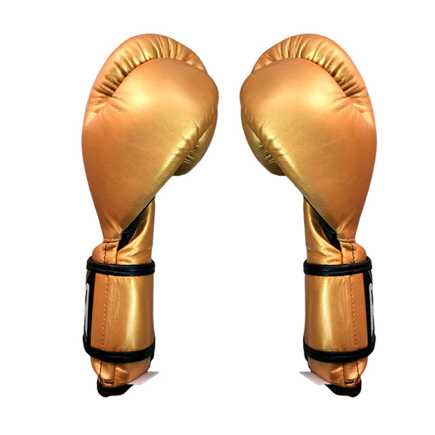 Боксерские перчатки Cleto Reyes Leather Contact Closure Gloves Gold (01E6.12.GLD) - изображение 2