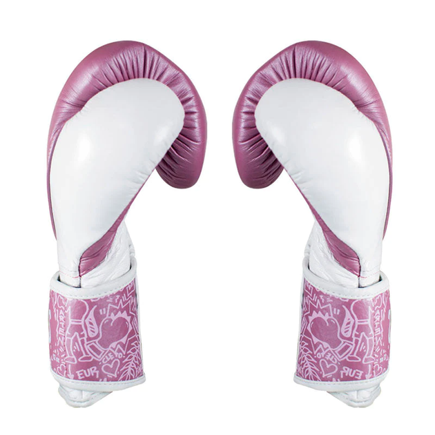Боксерские перчатки Cleto Reyes High Precision Leather Training Gloves Pink White (01E7.08.PKWH) - изображение 2