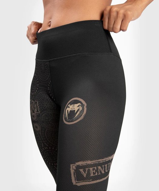 Женские леггинсы Venum Women Santa Muerte Dark Side - Legging - Black Brown (VENUM-04810-124-S) - изображение 4