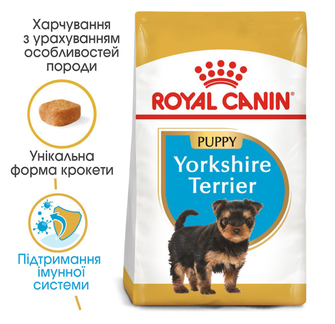 Сухой корм для щенков йоркширских терьеров Royal Canin Yorkshire Terrier Puppy 500 г 39720051 - изображение 5