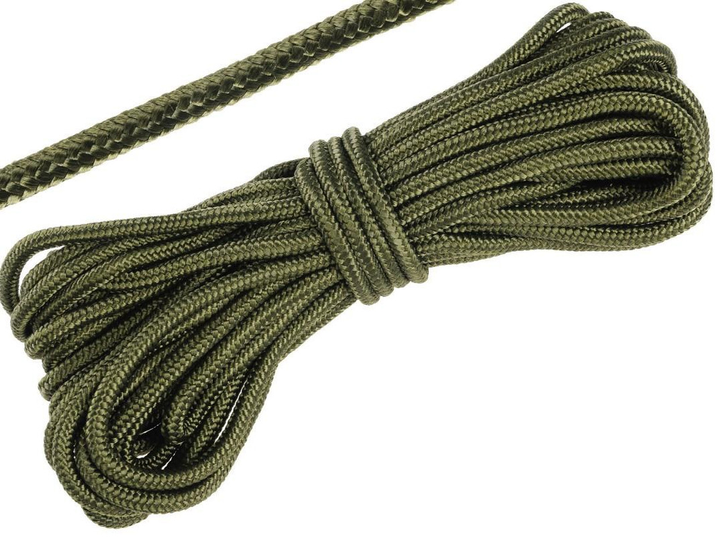 Паракорд тактичний Mil-Tec Мотузка паракордова 15 м Олива COMMANDO-SEIL OLIV 9MM (15M) (15941001-15-009) - зображення 2