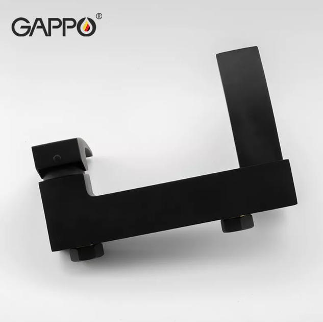 Смеситель для ванны GAPPO G3207-6, черный - изображение 4