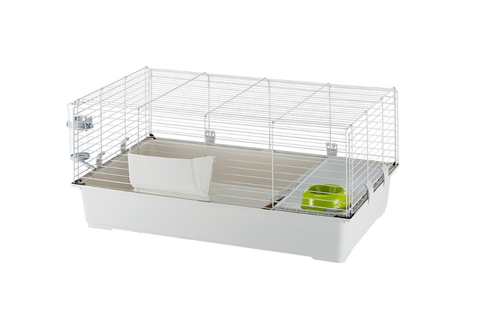 Клітка для кроликів та морських свинок Ferplast Rabbit 100 світло-сіра 95х57х46 см 57052370 - зображення 2