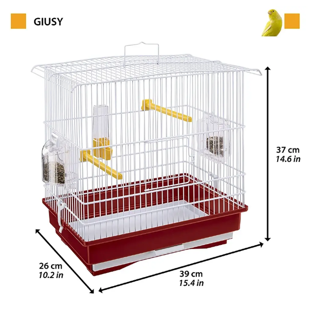Клетка для канареек и маленьких птиц Ferplast Giusy 39х26х37 см 52008514 - Фото 2 Клетка для канареек и маленьких птиц Ferplast Giusy 39х26х37 см 52008514 - изображение 2