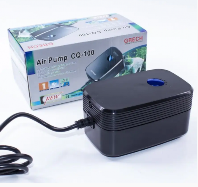 Компресор для акваріума SunSun Grech CQ-100 регульований 3.8 Вт 1.6 л/хв до 96 л - зображення 8
