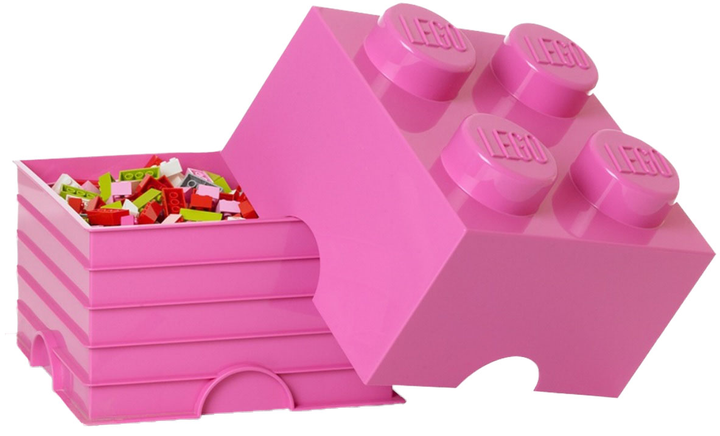 Контейнер для зберігання LEGO Storage Brick 4 Рожевий (40031739) - зображення 2