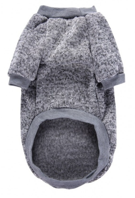 Кофта для собак и котов EcoToys Grey XS рябая серая A: 20 см B: 31 см C: 19 см 7074 - Фото 2 Кофта для собак и котов EcoToys Grey XS рябая серая A: 20 см B: 31 см C: 19 см 7074 - изображение 2