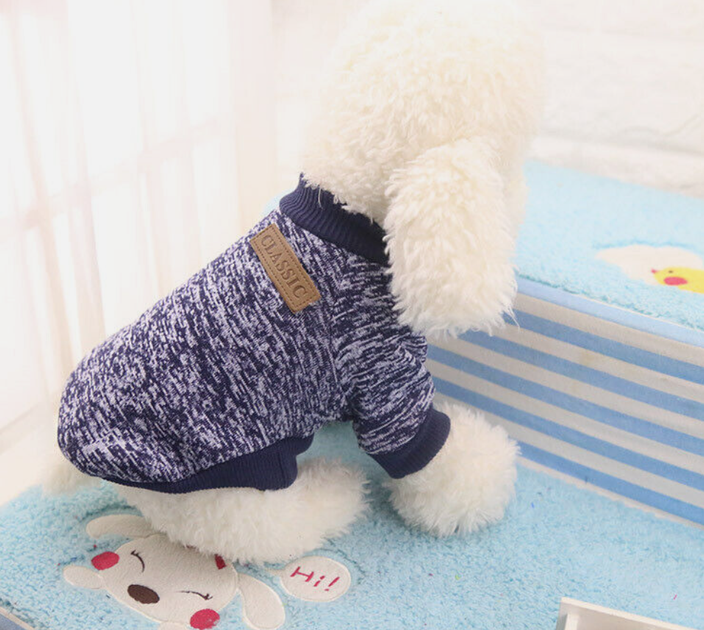 Кофта для собак и котов EcoToys Black Blue XS рябая темно-синяя A: 20 см B: 31 см C: 19 см 7117 - Фото 9 Кофта для собак и котов EcoToys Black Blue XS рябая темно-синяя A: 20 см B: 31 см C: 19 см 7117 - изображение 9