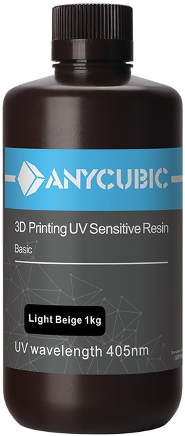 Базова смола Anycubic для 3D принтера Світло-бежева 1 кг (SPTBI-102C) - зображення 1
