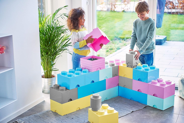 Pojemnik do przechowywania LEGO Storage Brick 4 z szufladą AquaBlue (40051742) - obraz 5
