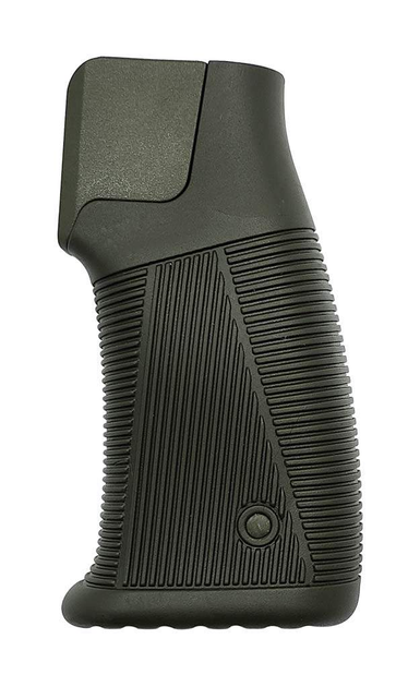 Пістолетна рукоятка DLG Tactical (DLG-182) для AR-15 (полімер) прогумована, олива - зображення 2