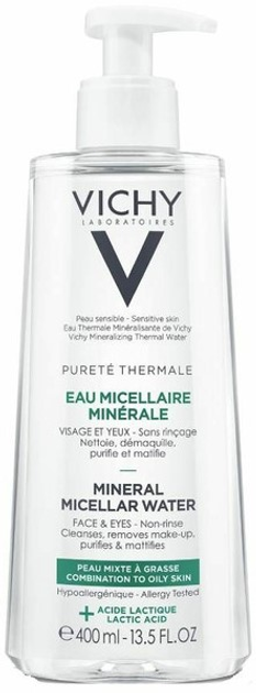 Woda micelarna Vichy Purete Thermale Mixed Oily Skin 400 ml (3337875674447) - obraz 1