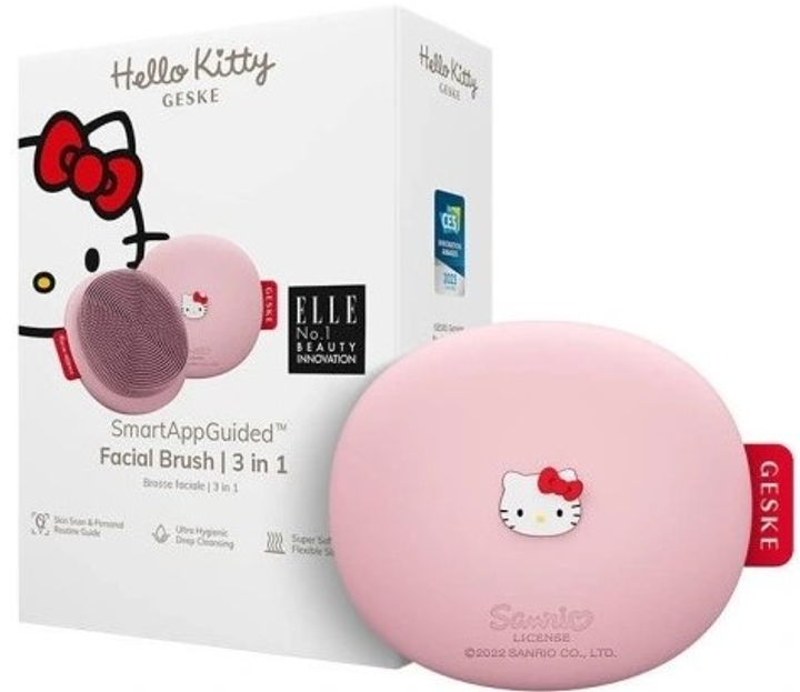 Щітка для очищення обличчя Geske Hello Kitty 3 в 1 з Додатком рожева (HK000017PI01) - зображення 1