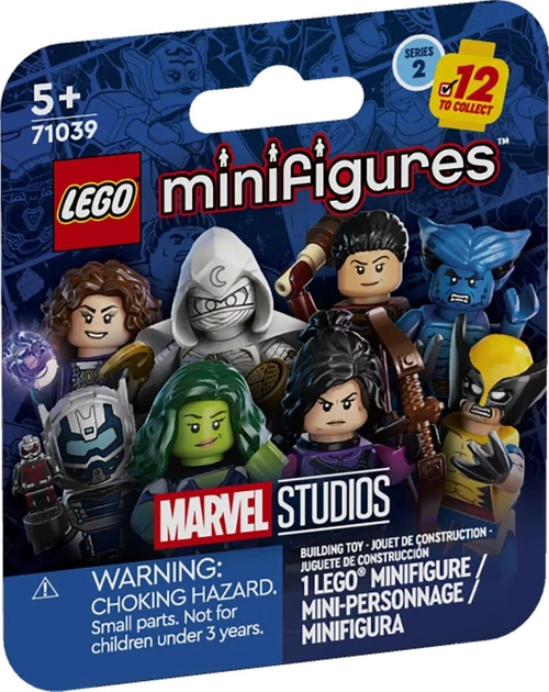 Zestaw kolekcjonerski minifigurek Lego Minifigures Marvel Seria 2 10 elementów (71039) - obraz 1