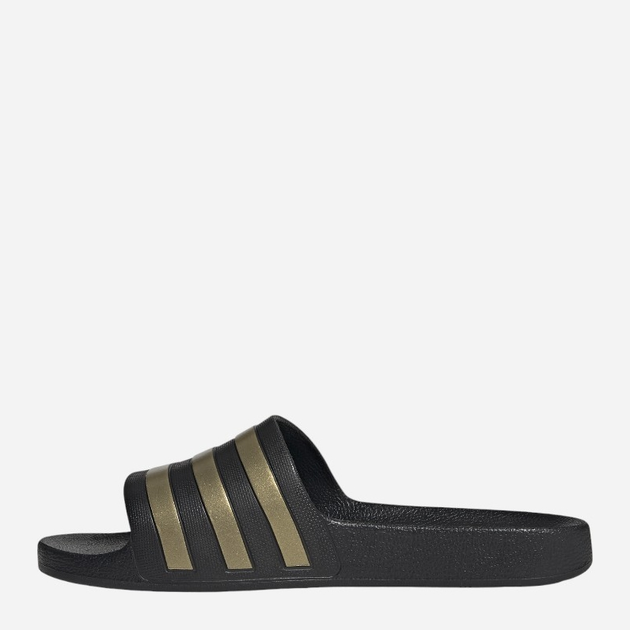Чоловічі шльопанці для пляжу Adidas Adilette Aqua EG1758 44.5 Чорні з золотистим (4062051398020) - зображення 3