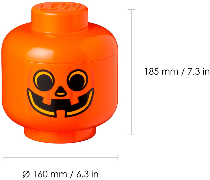 Контейнер для зберігання LEGO Storage Голова Pumpkin S (40311729) - зображення 5
