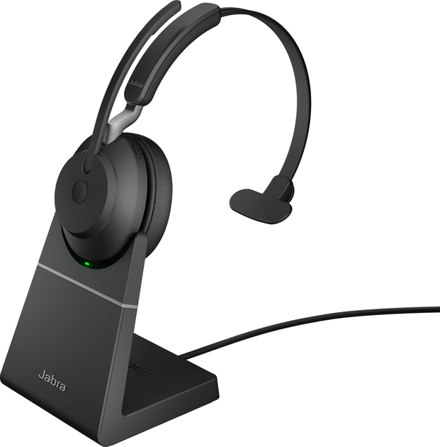 Słuchawki Jabra Evolve2 65 USB-A UC Mono with Charging Stand Black (26599-889-989) - obraz 1