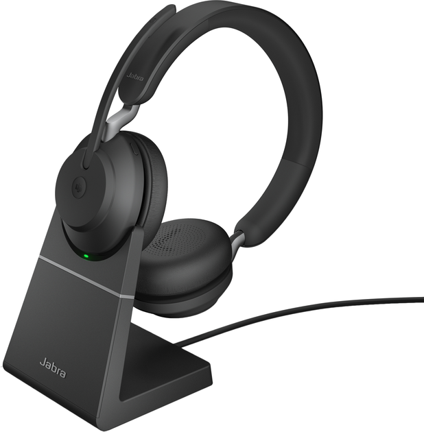 Słuchawki Jabra Evolve2 65 USB-C UC Stereo with Charging Stand Black (26599-989-889) - obraz 1