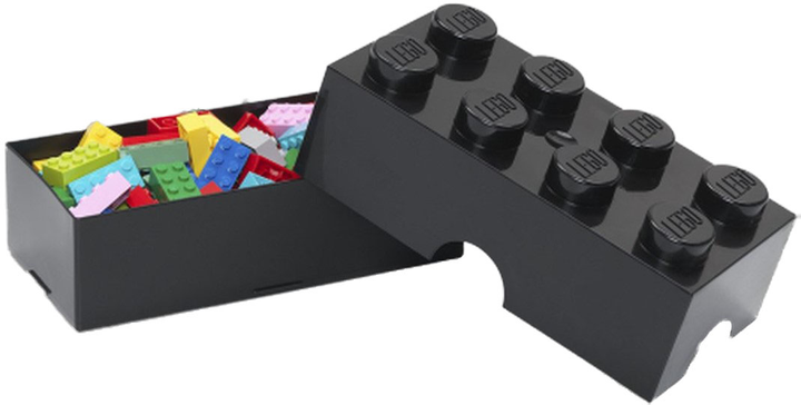 Контейнер у формі блоку LEGO Storage Brick 8 Чорний (40041733) - зображення 2