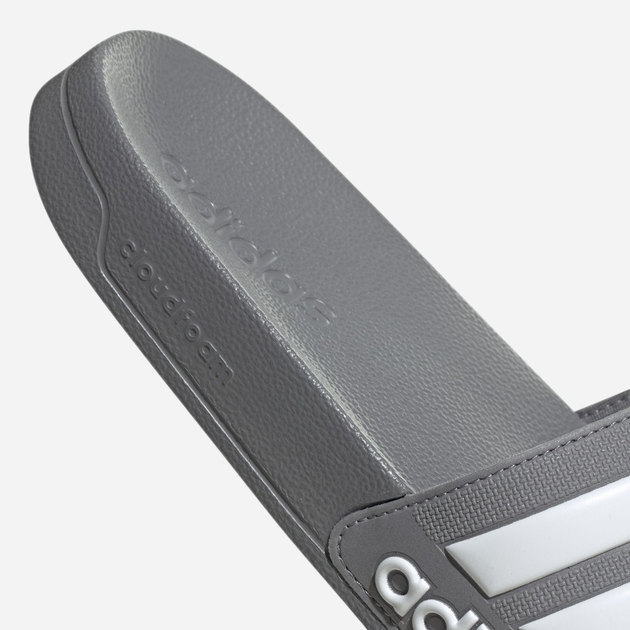 Чоловічі шльопанці для пляжу Adidas Adilette Shower Slides GY1891 43 Сірі з білим (4065425148863) - зображення 8