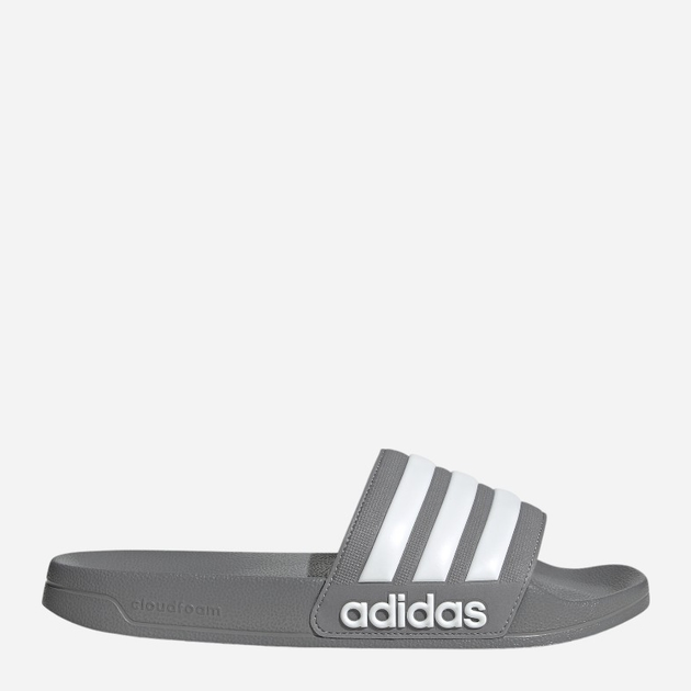 Чоловічі шльопанці для пляжу Adidas Adilette Shower Slides GY1891 39 Сірі (4065425244497) - зображення 1