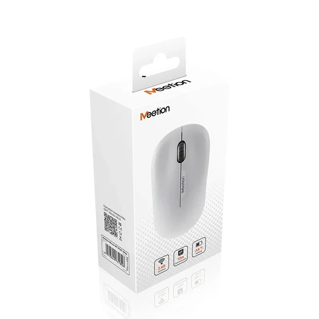 Мышка беспроводная оптическая MEETION 2.4G MT-R545 Белый - изображение 2