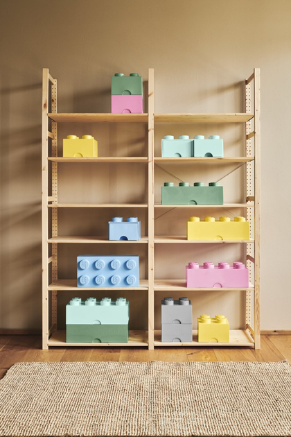 Контейнер у формі блоку LEGO Storage Brick 8 Пісочно-зелений (40041747) - зображення 6