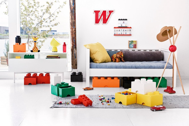 Pojemnik w kształcie klocka LEGO Storage Brick 8 Pomarańczowy (40041760) - obraz 6