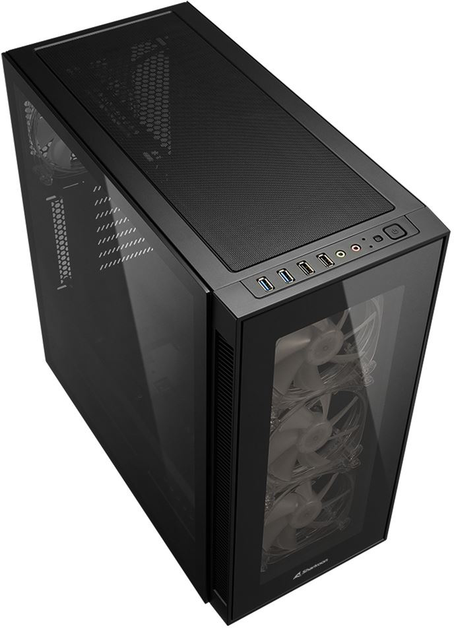 Obudowa Sharkoon TG5 Pro RGB Black - obraz 3