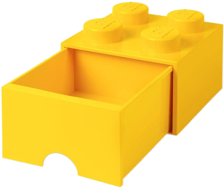 Контейнер для зберігання LEGO Storage Brick Drawer 4 з висувним ящиком Жовтий (40051732) - зображення 2