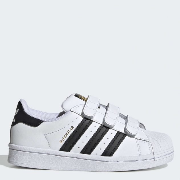 Акція на Дитячі шкіряні кеди для дівчинки Adidas Superstar Cf C EF4838 28 Ftwr White від Rozetka