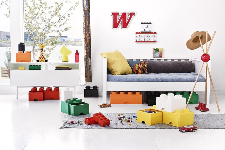 Контейнер для зберігання LEGO Storage Brick Drawer 4 з висувним ящиком Зелений (40051734) - зображення 11