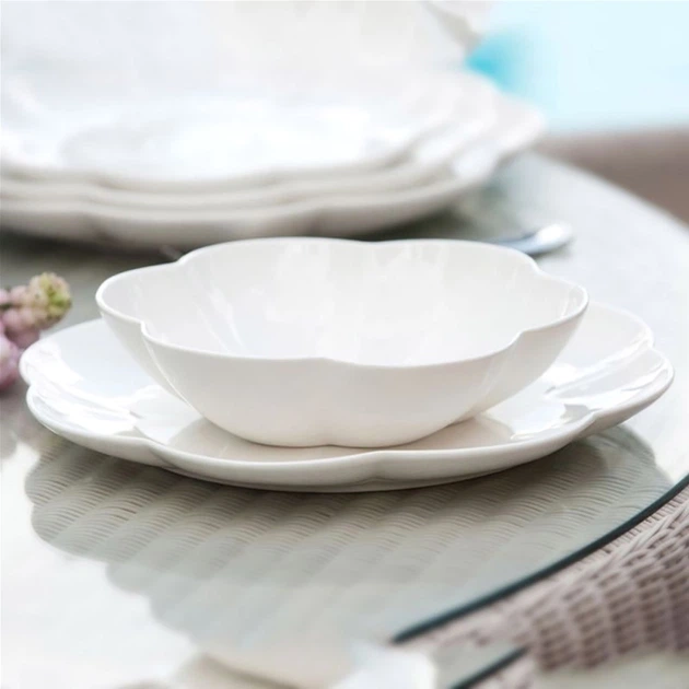 Zestaw talerzy La Porcellana Bianca Villadeifiori porcelana 6 szt (8027549083952) - obraz 5