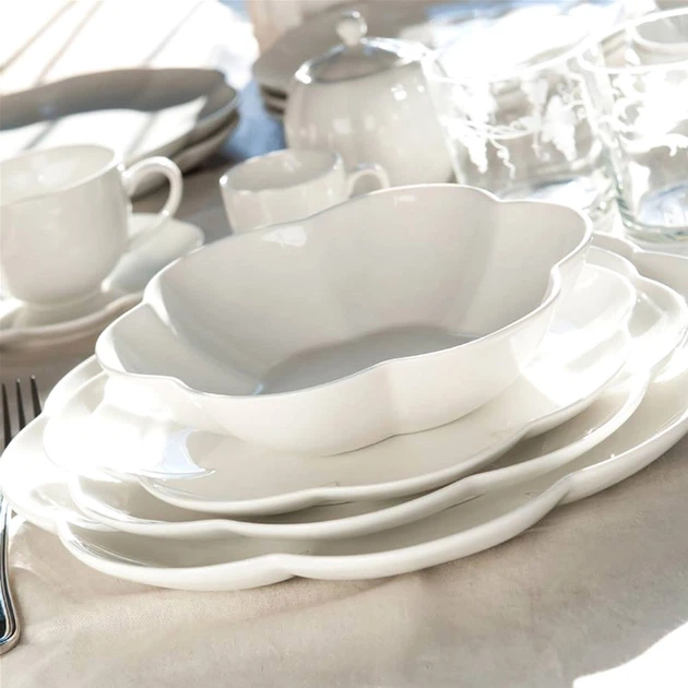 Zestaw talerzy La Porcellana Bianca Villadeifiori porcelana 6 szt (8027549083952) - obraz 6