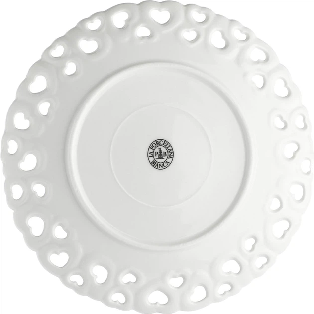 Zdobiony talerz La Porcellana Bianca Valentino porcelana 20 cm (8027549096693) - obraz 2